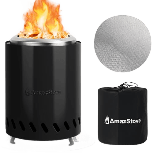 9.7 x 7.1 Inch Tabletop Fire Pit by AmazStove