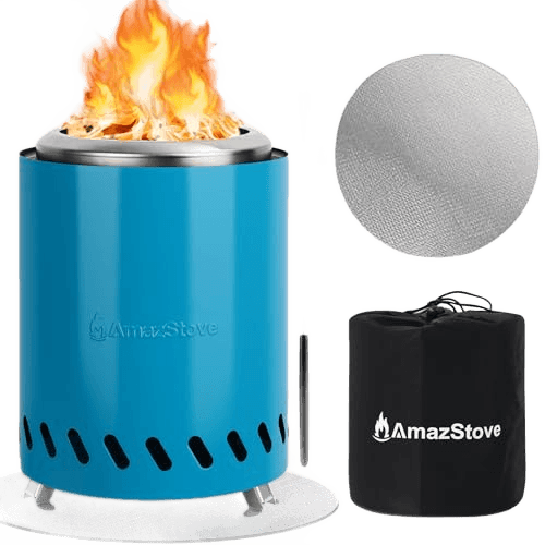 9.7 x 7.1 Inch Tabletop Fire Pit by AmazStove