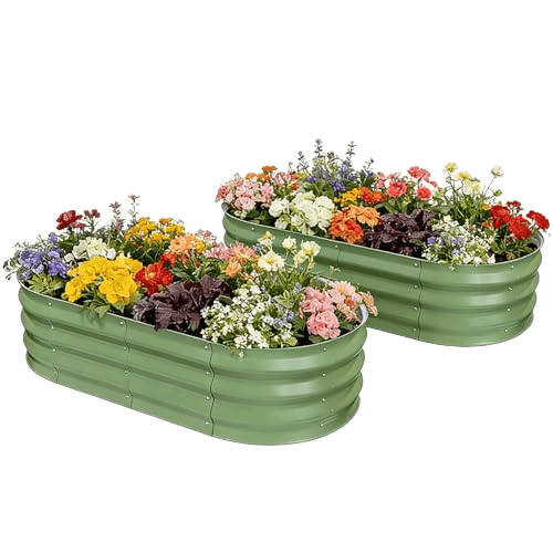 AmazStove Galvanized Raised Garden Bed Kit