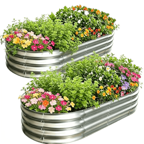 AmazStove Galvanized Raised Garden Bed Kit