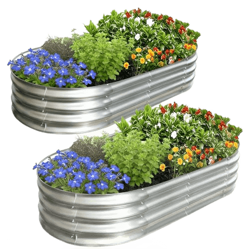 AmazStove Galvanized Raised Garden Bed Kit