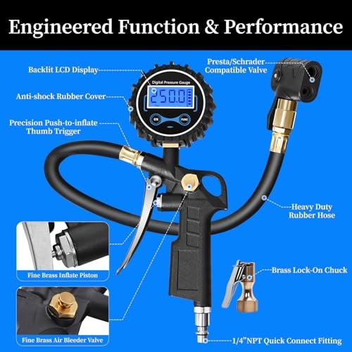 Digital Bike Tire Pressure Gauge
